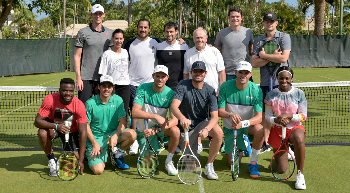 Jack Nicklaus with tennis pros