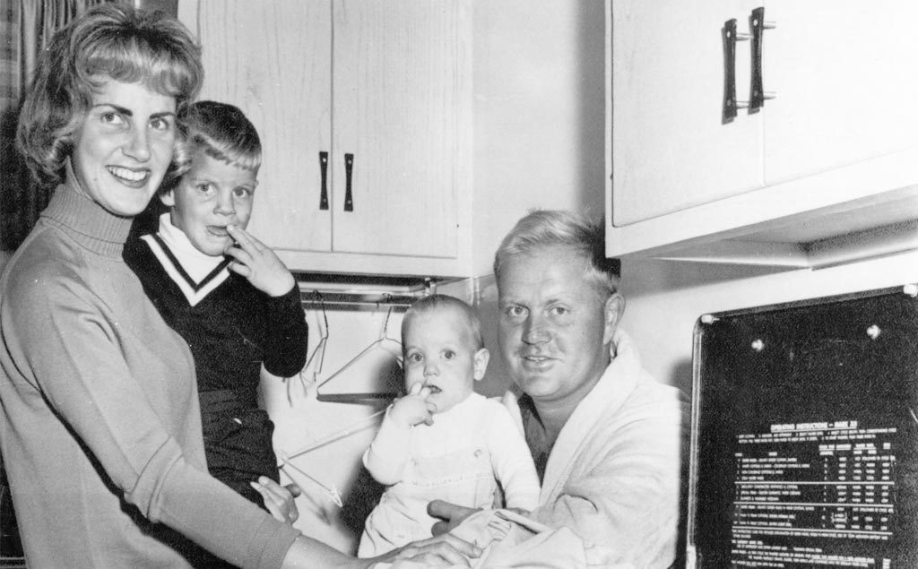 Jack Nicklaus and family in 1966