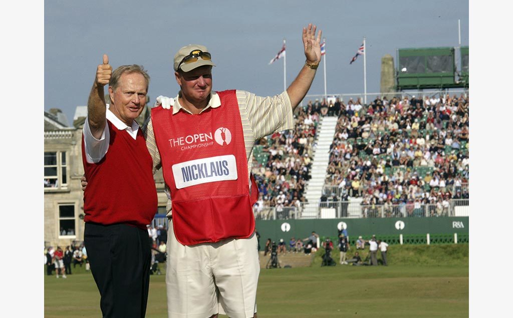 Jack and Steve Nicklaus at the 2005 British Open