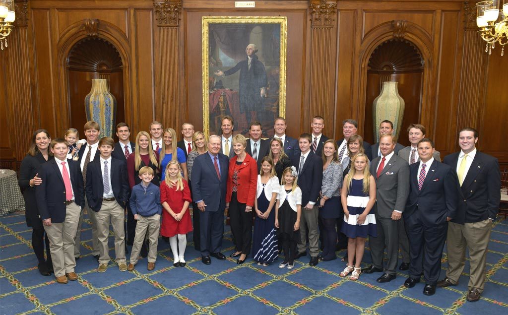 Jack Nicklaus with family receiving the Congressional Gold Medal