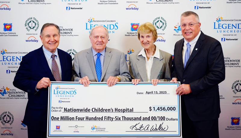 legends luncheon check presentation